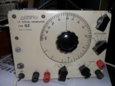 Linstead LF Signal Generator. Type G2. Metal in Retro Cream and red with carry handle. A timelesss