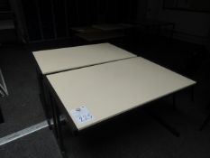 1200mm x 750mm cantilever tables, Qty 2