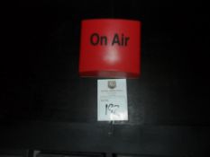 On Air Illuminated sign, wall mounted. Buyer to re