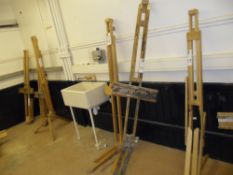 Easel. One lot only, does not include anything els