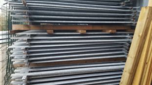 Second hand 2.4m high galvanised Palisade fencing