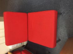 Set of 4 Low Red Chairs