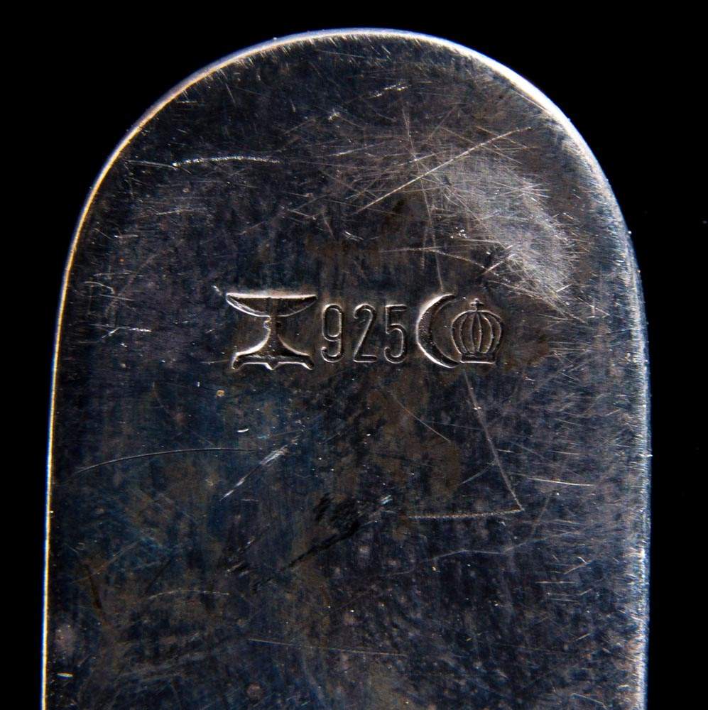 Brieföffner, 925er Sterlingsilber, ca. 68 gr. Länge ca. 20,5 cm. - Image 3 of 3