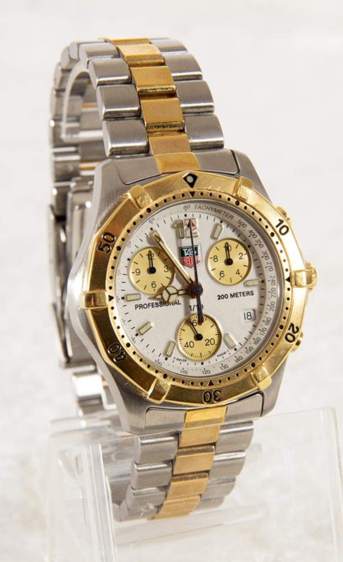 TAG HEUER CHRONOGRAPH, Modell "2000" Quartzwerk. Referenzno. CK 1121. Mit Echtheitszertifikat. - Image 3 of 10