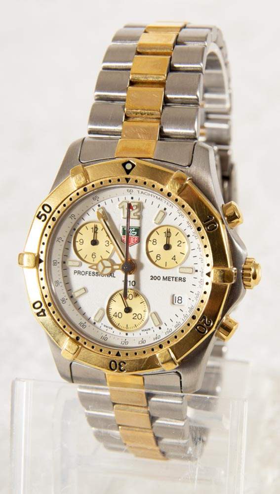 TAG HEUER CHRONOGRAPH, Modell "2000" Quartzwerk. Referenzno. CK 1121. Mit Echtheitszertifikat. - Image 5 of 10