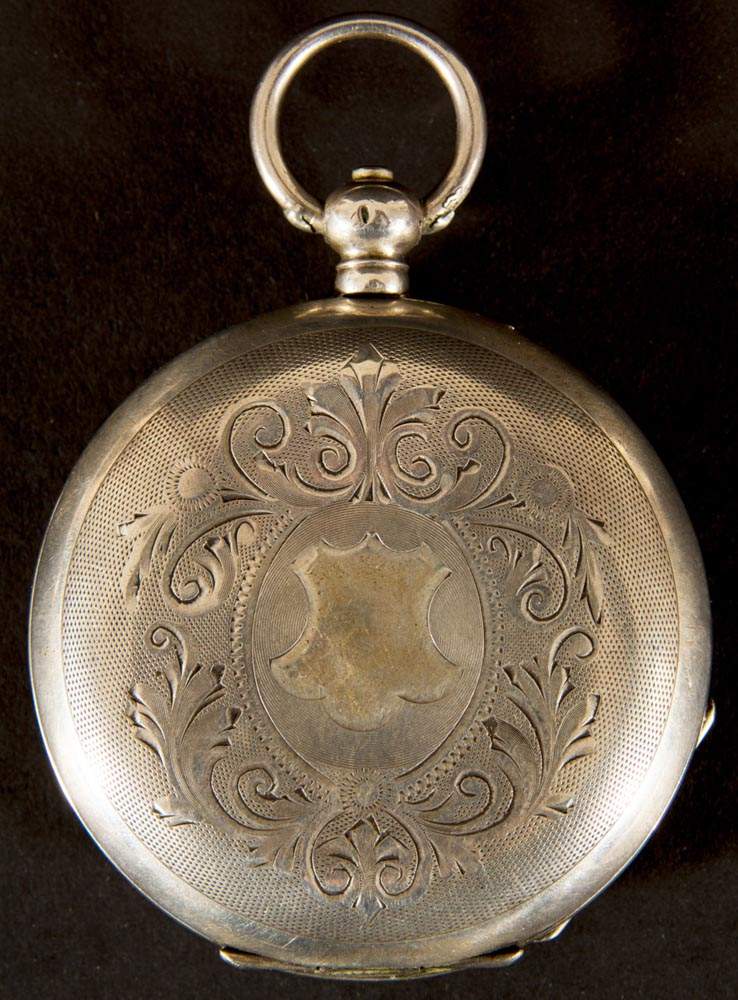 Schwere silberne SAVONETTE - Herrentaschenuhr für den russischen Markt. Gehäuse in 84 Zolotnik = - Image 5 of 11