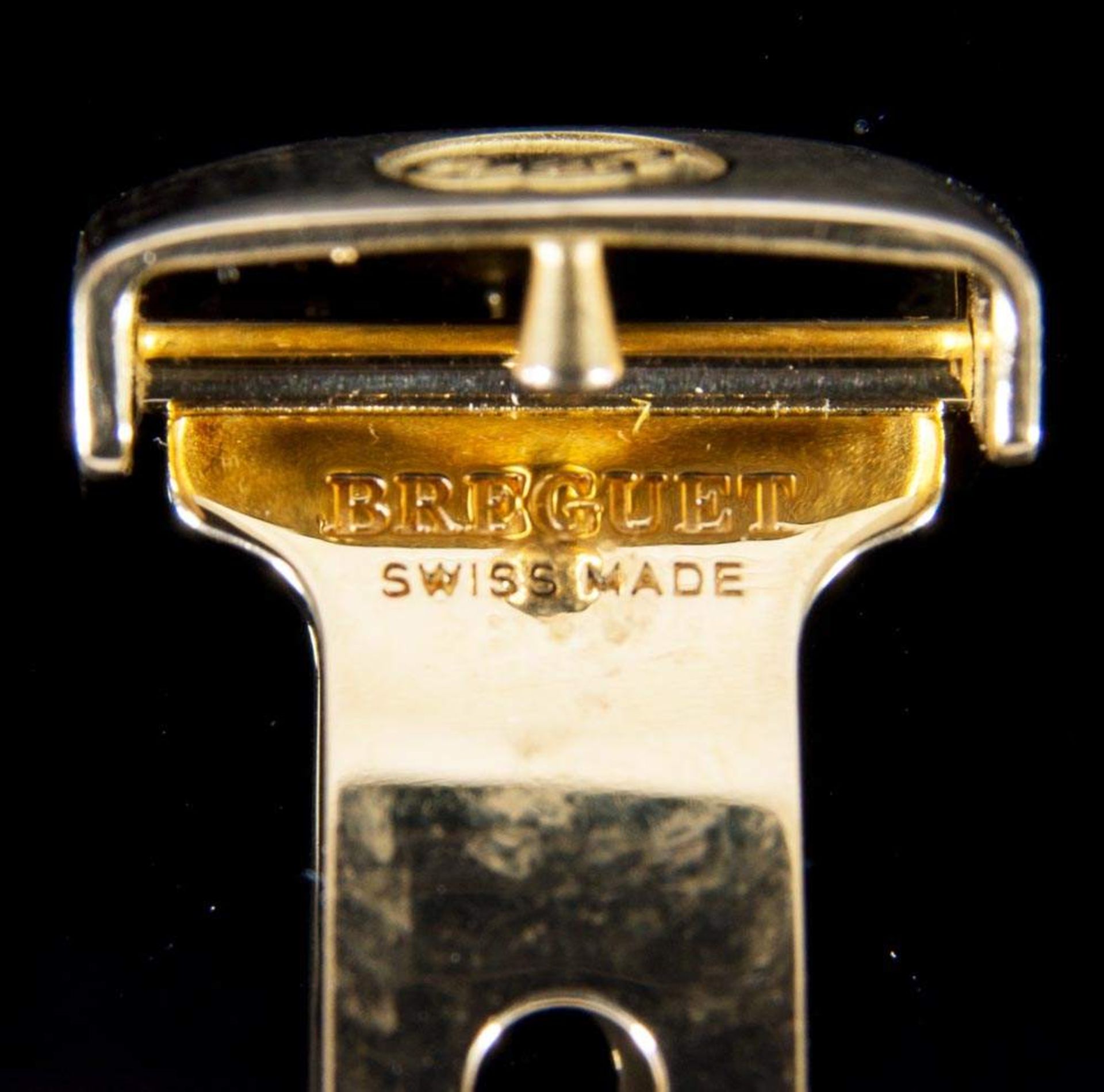 Originale BREGUET-Faltschliesse in 18 K = 750er Gelbgold. Ca. 13 gr. - Image 6 of 6