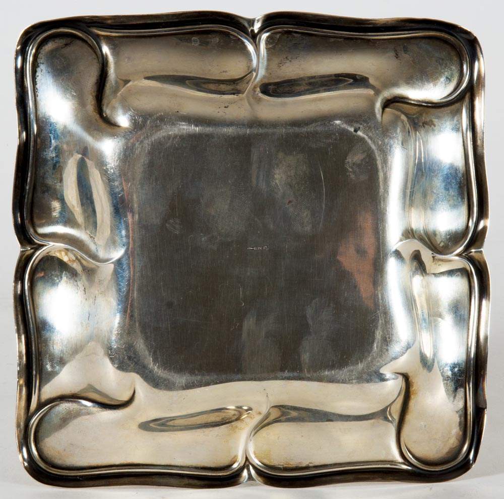 "1. Preis Reit- u. Fahrturnier, Minden 1930". Quadratische 830er Silberschale, ca. 19 x 19 cm, ca. - Image 6 of 6