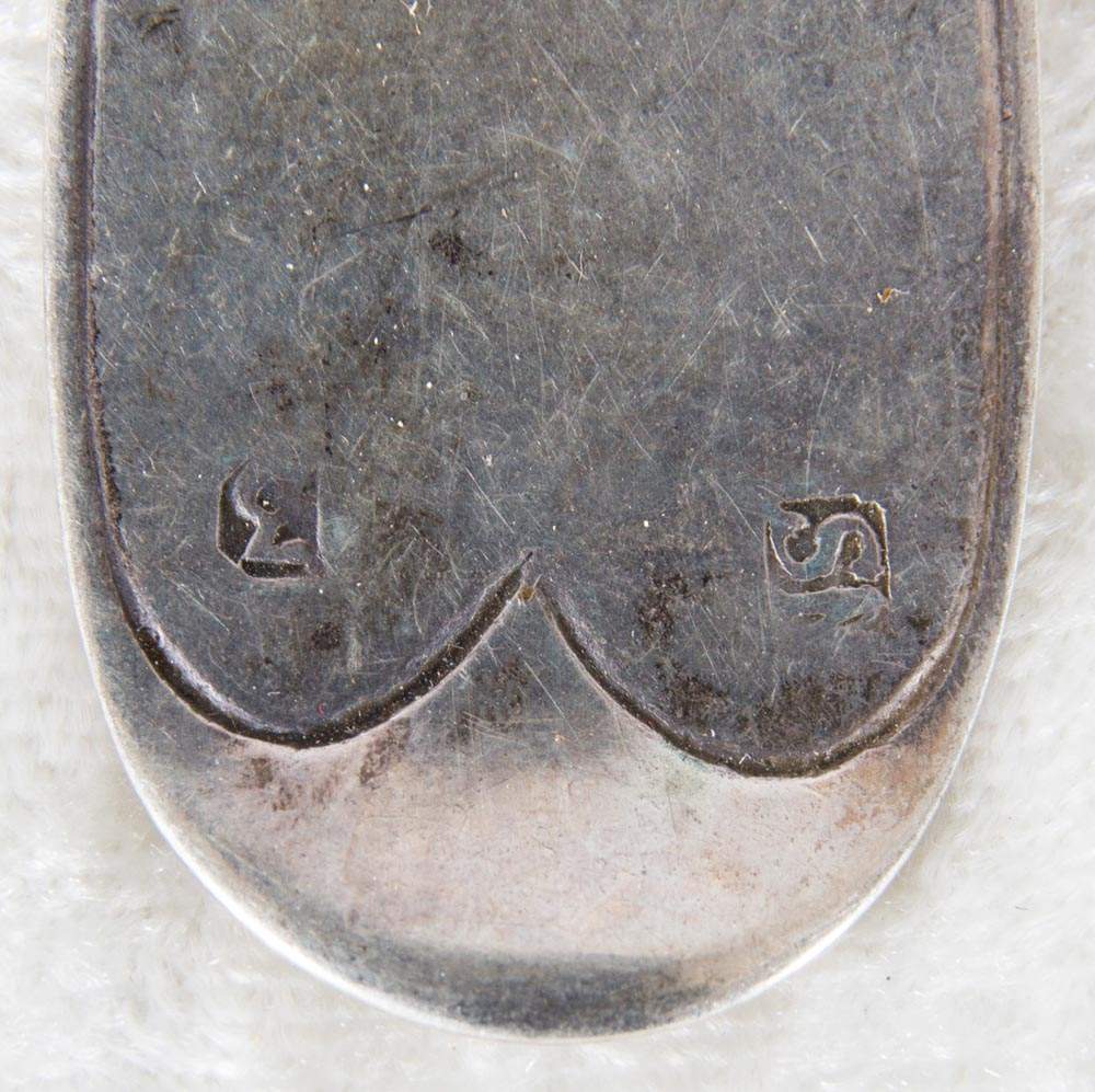 25teiliges SPATENMUSTER BESTECKTEILE, überwiegend 800er Silber, teilweise lötig(!), zusammen ca. 860 - Image 9 of 9