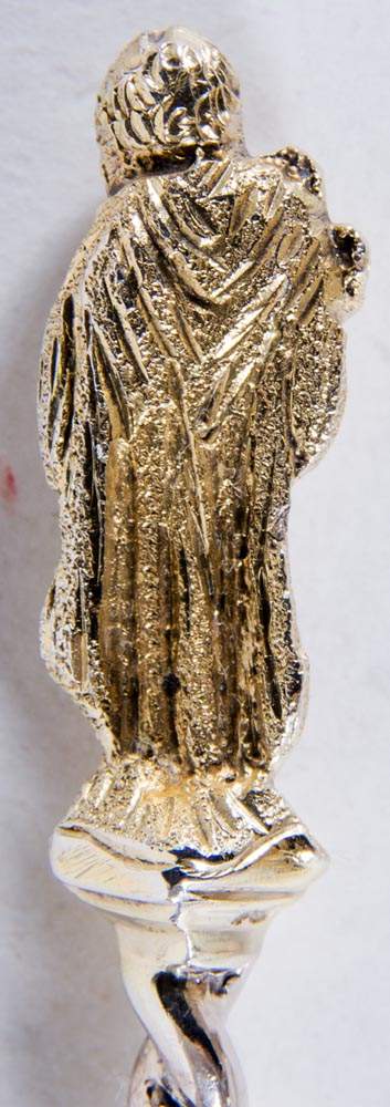 3teiliges "APOSTEL" - LÖFFEL SET. 925er Sterling, teilvergoldet. Arbeit des Joseph Albert Savory, - Image 7 of 11