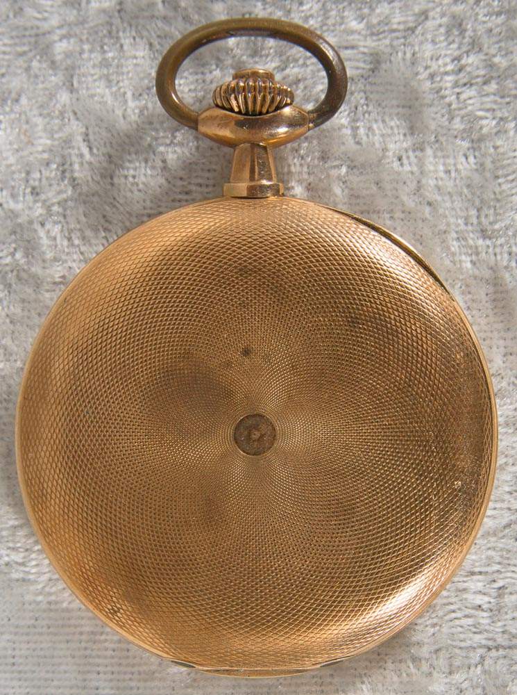 Flache Savonette Herrentaschenuhr. Gefertigt für den russischen Markt. Gehäuse in 585er Rosegold. - Image 7 of 7