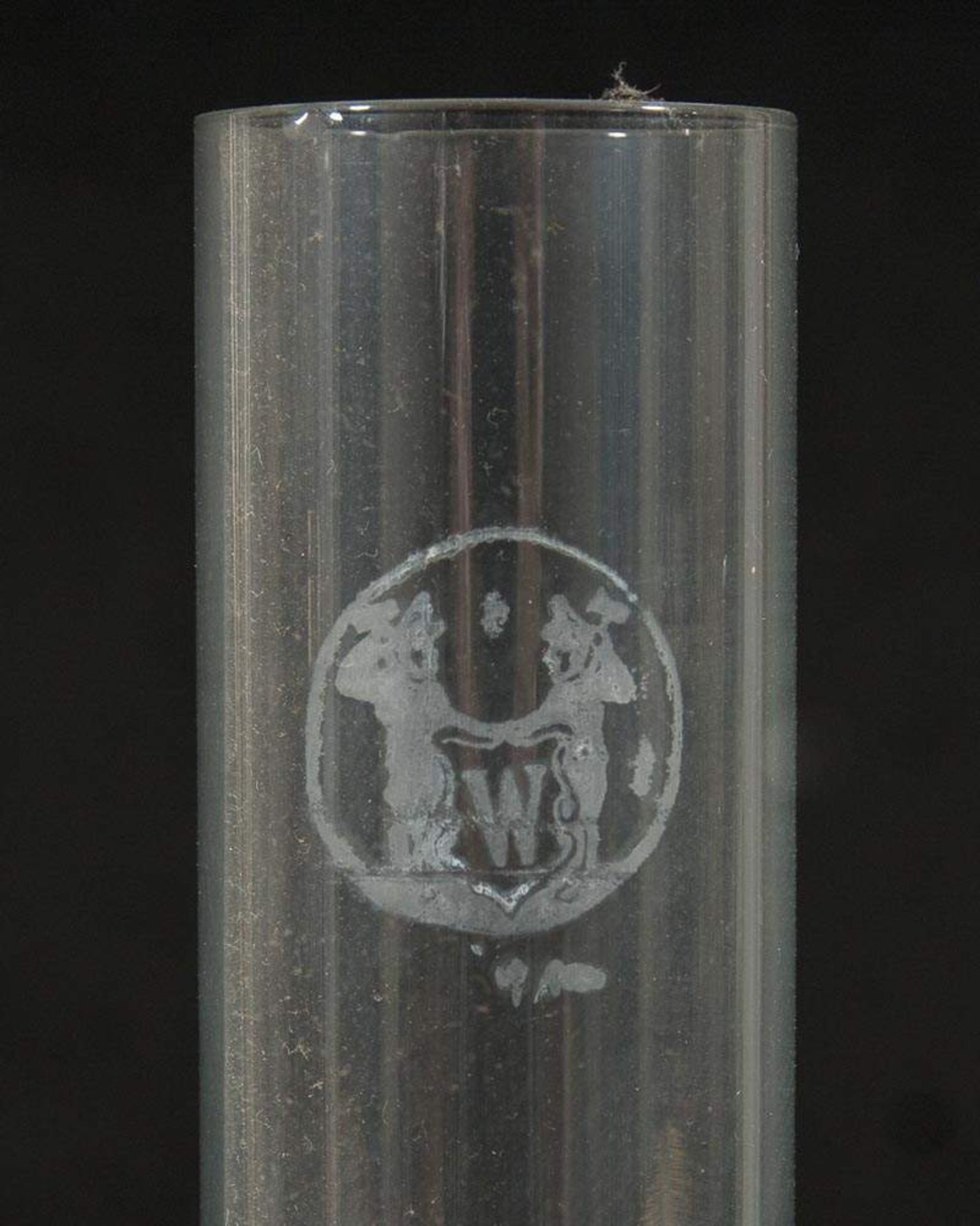Wandpetroleumlampe. Messing/Fayence. Höhe ca. 58 cm, Länge ca. 28 cm. - Image 7 of 9