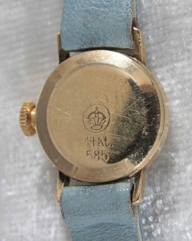 Junghans Damenarmbanduhr, Gehäuse in 585er Gelbgold (14 K). Getragen. Ca. 1960er Jahre. Werk ohne - Image 5 of 7