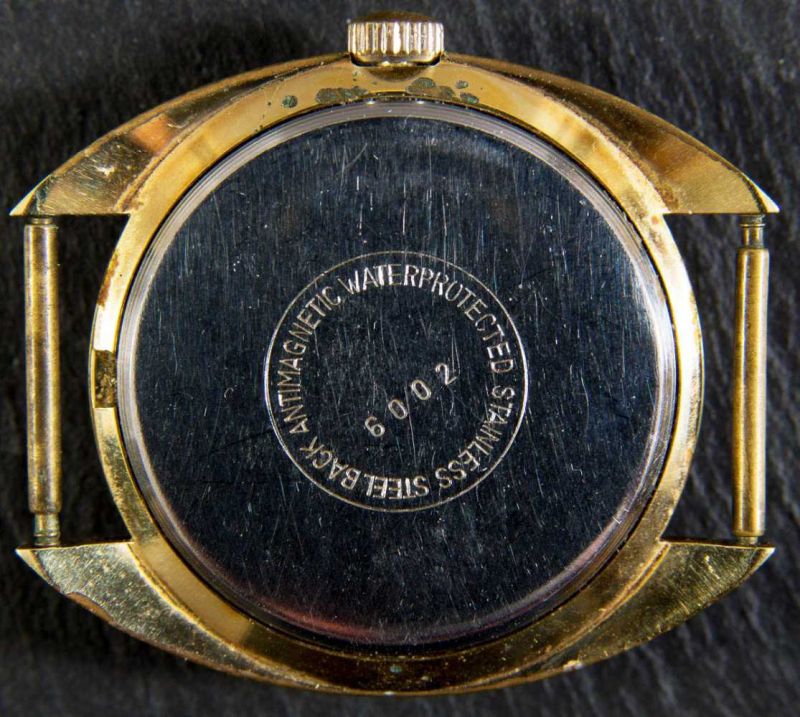 GLYCINE. Vintage Herrenarmbanduhr. Vergoldetes Edelstahlgehäuse. Handaufzug, Werk läuft an. Nicht - Image 3 of 3