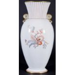 Bodenvase. Königl. Privat Tettau. Art-Deco um 1920/30. handgemalter Dekor, laut Bodensignee von M.