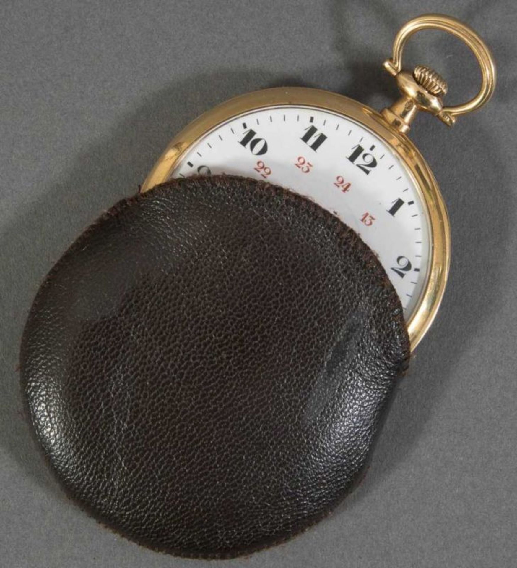 ZENITH-FRACKUHR. Herrentaschenuhr in 14 K. = 585er Gelbgold. Werkno. 1883186. Gehäuseno. 151152. - Image 9 of 11