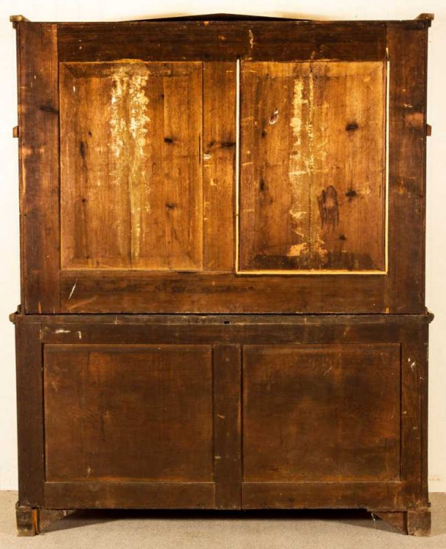 Aufsatzschrank. Biedermeier, Bördekreis (Sachsen Anhalt) um 1820. Mahagoni massiv & furniert. - Image 12 of 21