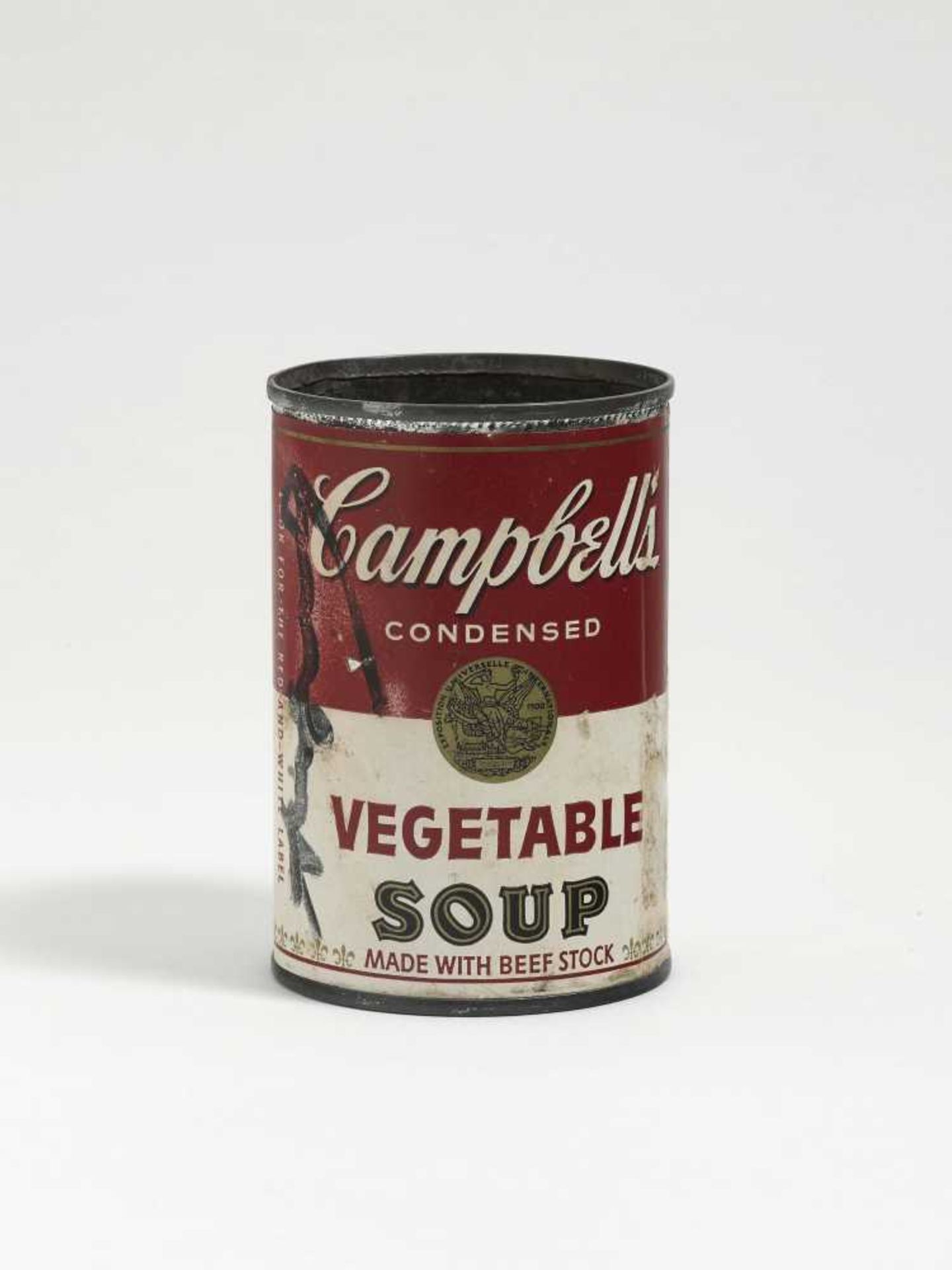 Warhol, Andy 1928 Pittsburgh - 1987 New York Cambell`s vegetable soup Blechdose (Konservendose),