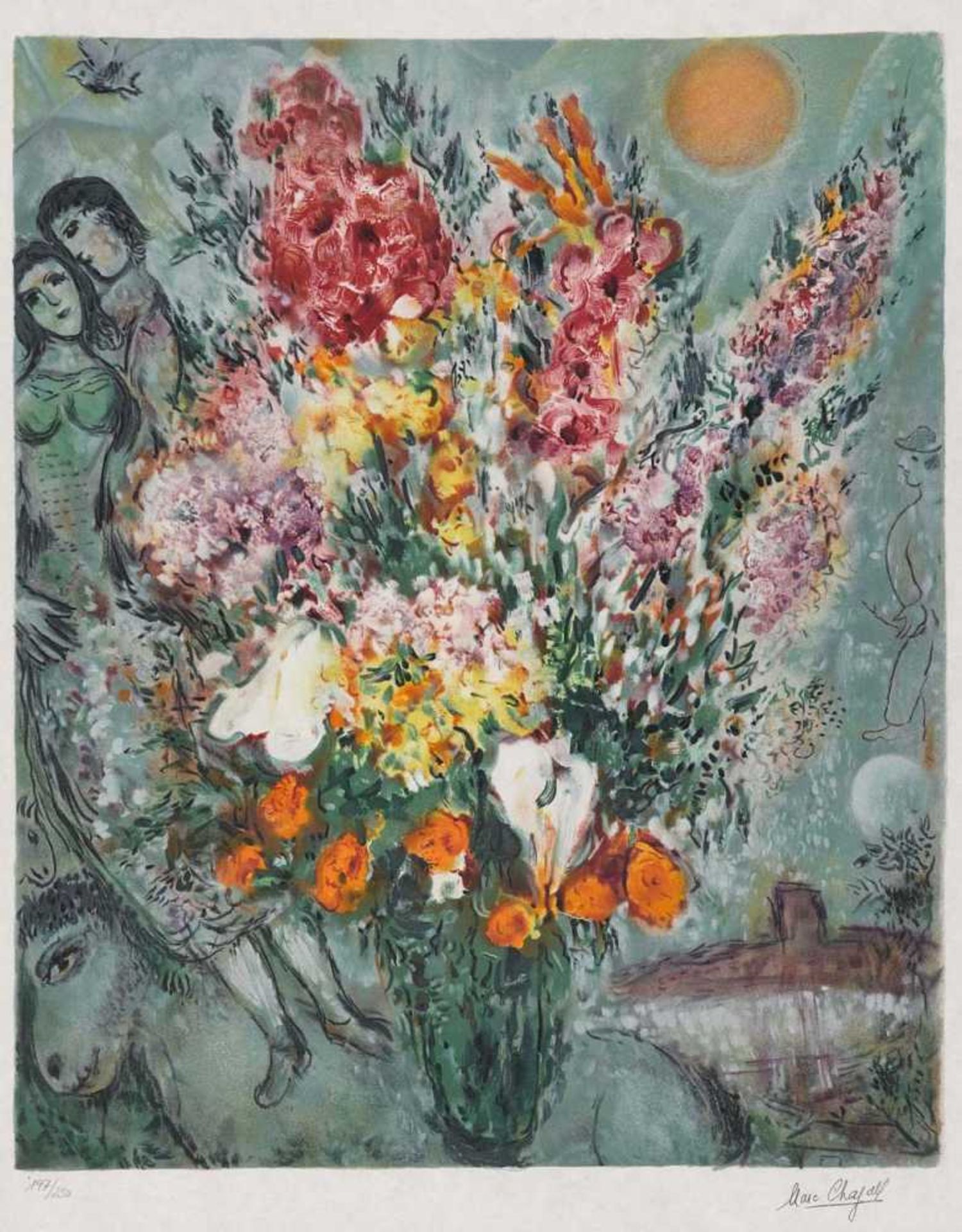 Chagall, Marc (nach) 1887 Witebsk - 1985 St. Paul de Vence Bouquet de Fleurs. Ca. 1970