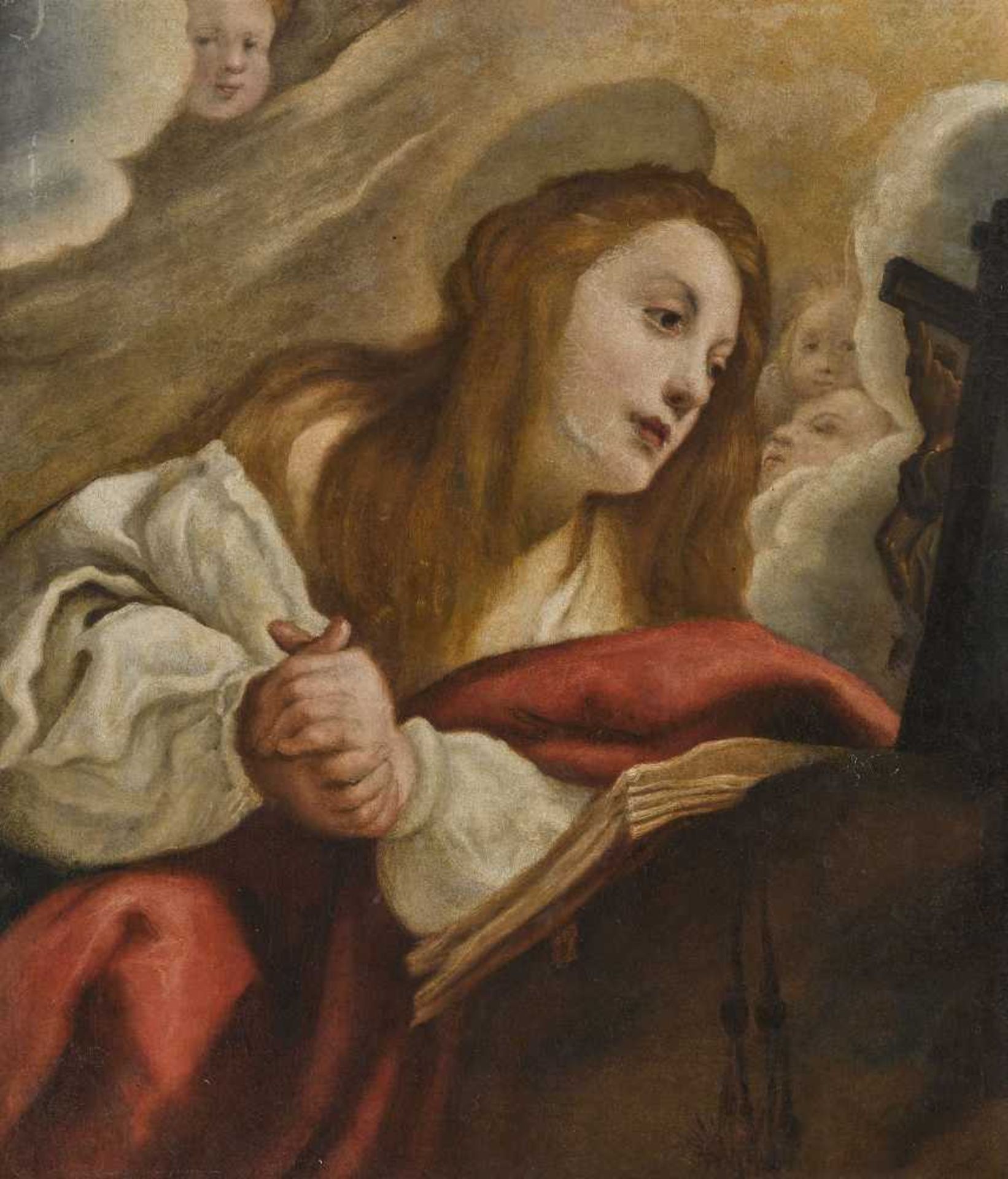 Fetti, Domenico um 1589 Rom - 1623 o. 1624 Venedig, Nachfolge Büßende Maria Magdalena Öl auf Lwd. 82