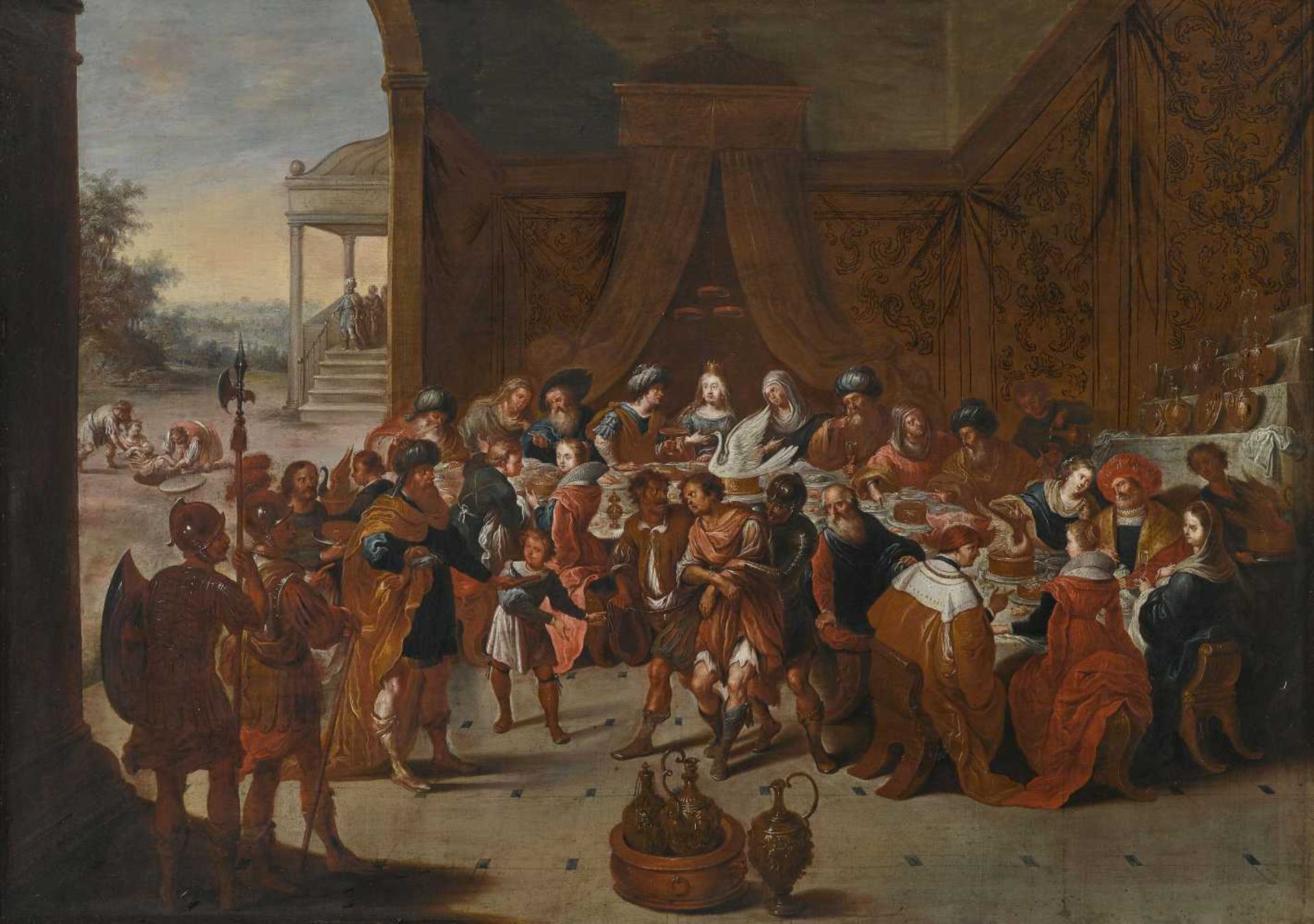 Vos, Simon de 1603 Antwerpen - 1676 ebenda und ein Mitarbeiter der Werkstatt Frans Franckens d.
