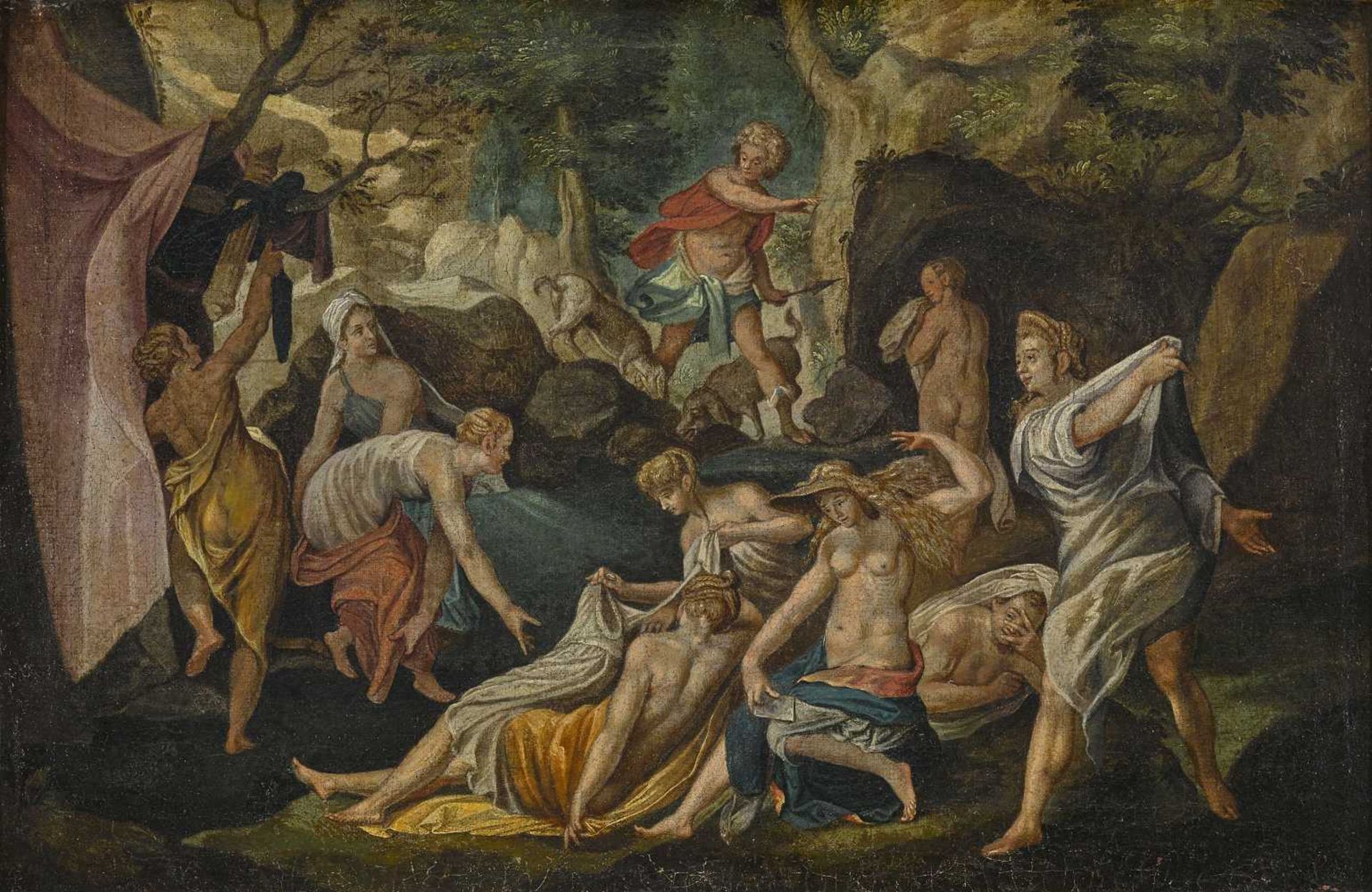 Heintz, Joseph d. Ä. 1564 Basel - 1609 Prag, Nachfolge Diana und Aktaeon (Ovid, Metamorphosen III,