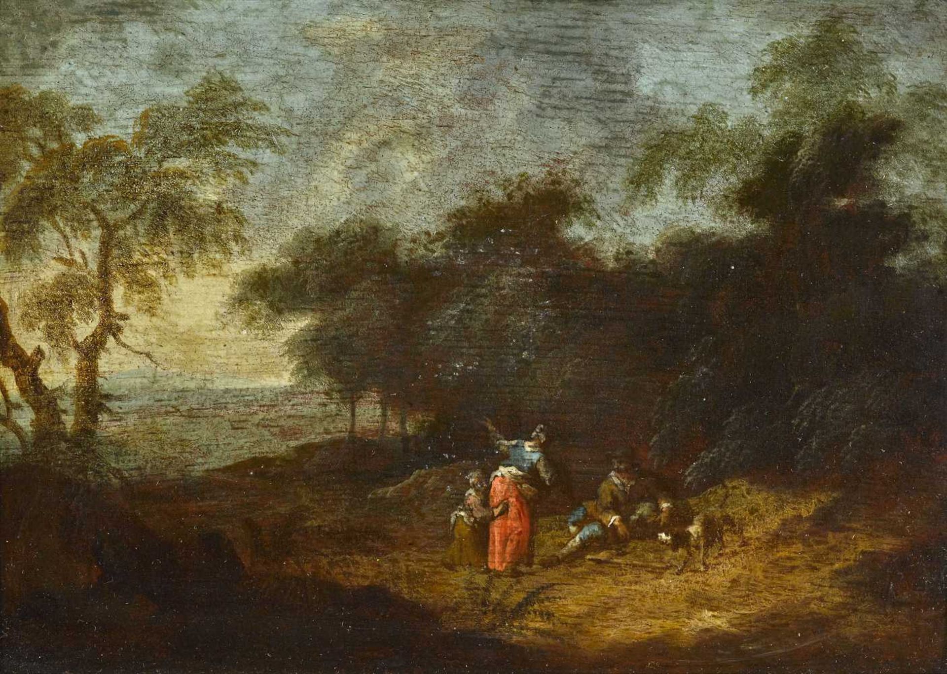 Schinnagl, Maximilian Joseph 1697 Burghausen - 1762 Wien, zugeschrieben Landschaft mit rastender