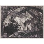 Piranesi, Giovanni Battista 1720 Mogliano - 1778 Rom Carceri, Blatt X In der Platte mit dem