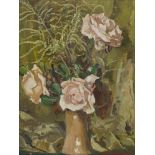 Liebermann, Ernst 1869 Langemüß (Meiningen) - 1960 Beuerberg Rosen in einer Vase R. u. signiert.