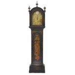 Standuhr England (Gamlingay), 18./19. Jh., John Hacer Gehäuse des 19. Jhs.: Holz, ebonisiert,