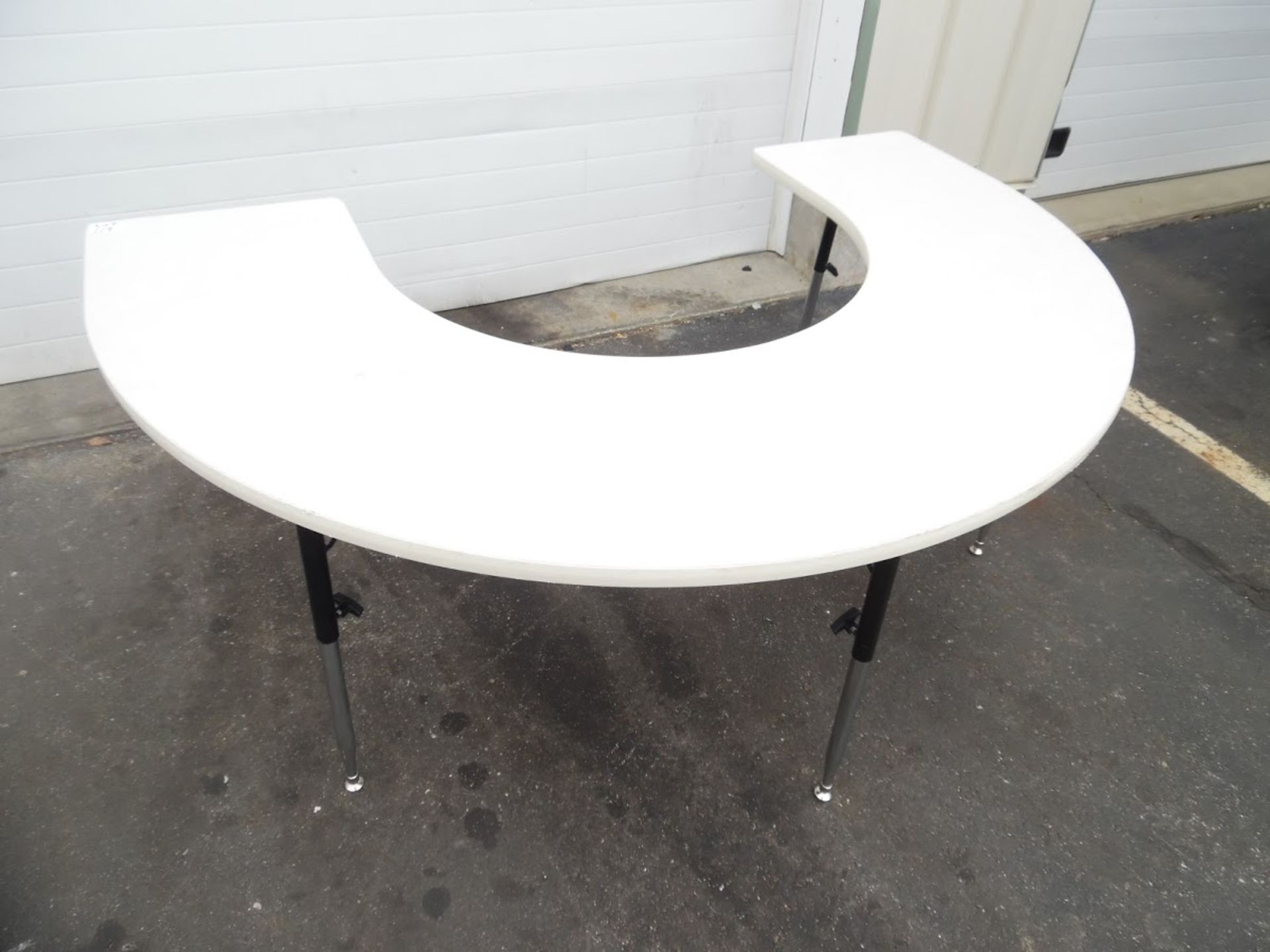 Arch Shaped Adjustable Height Table - Image 2 of 3