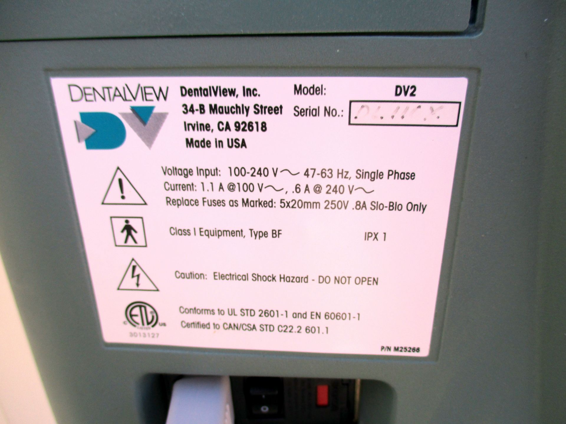 Dental View DV-2 Periscopy Endoscope System on wheeled stand - Image 7 of 14