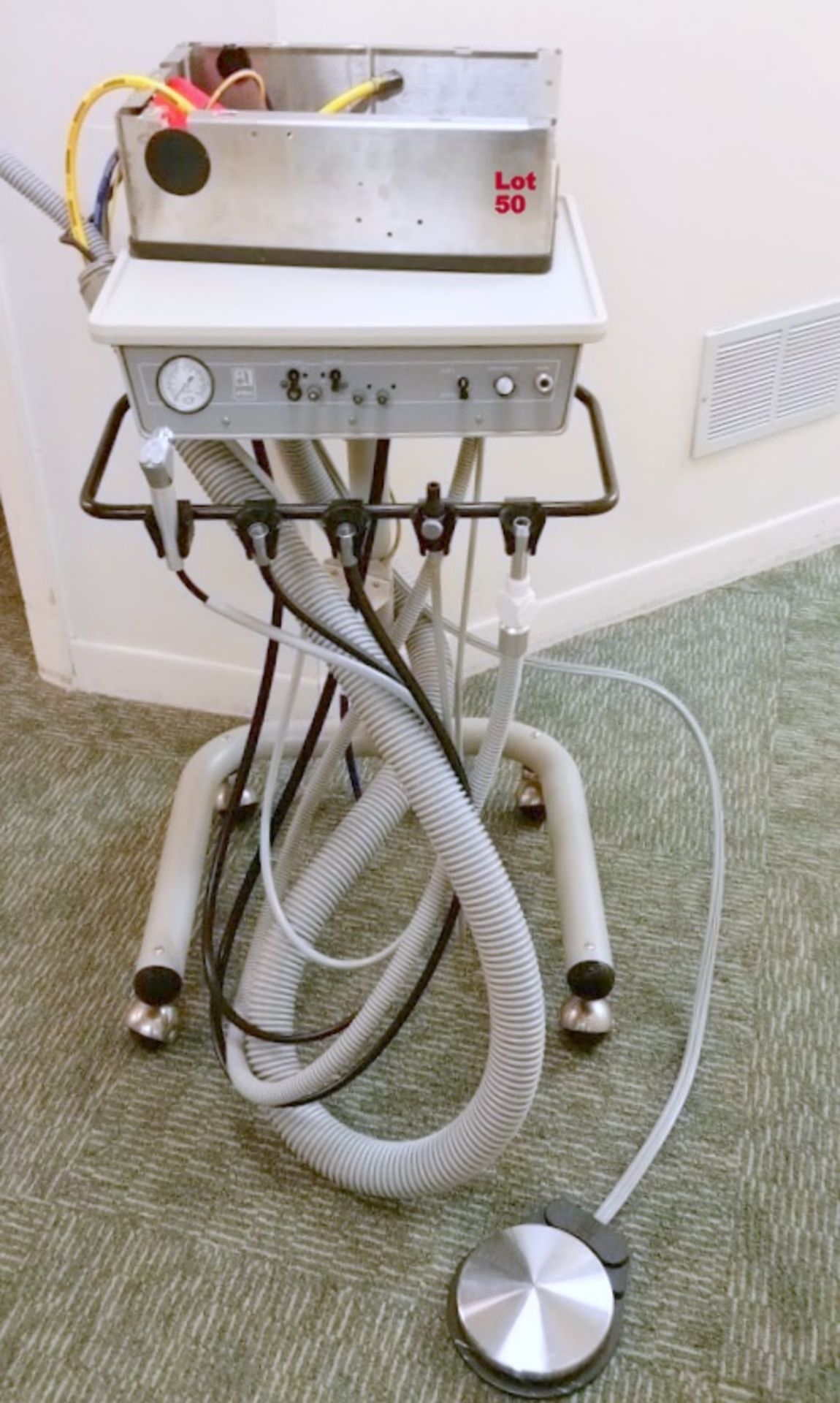 Adec Dental Delivery System with electrical box and handpiece