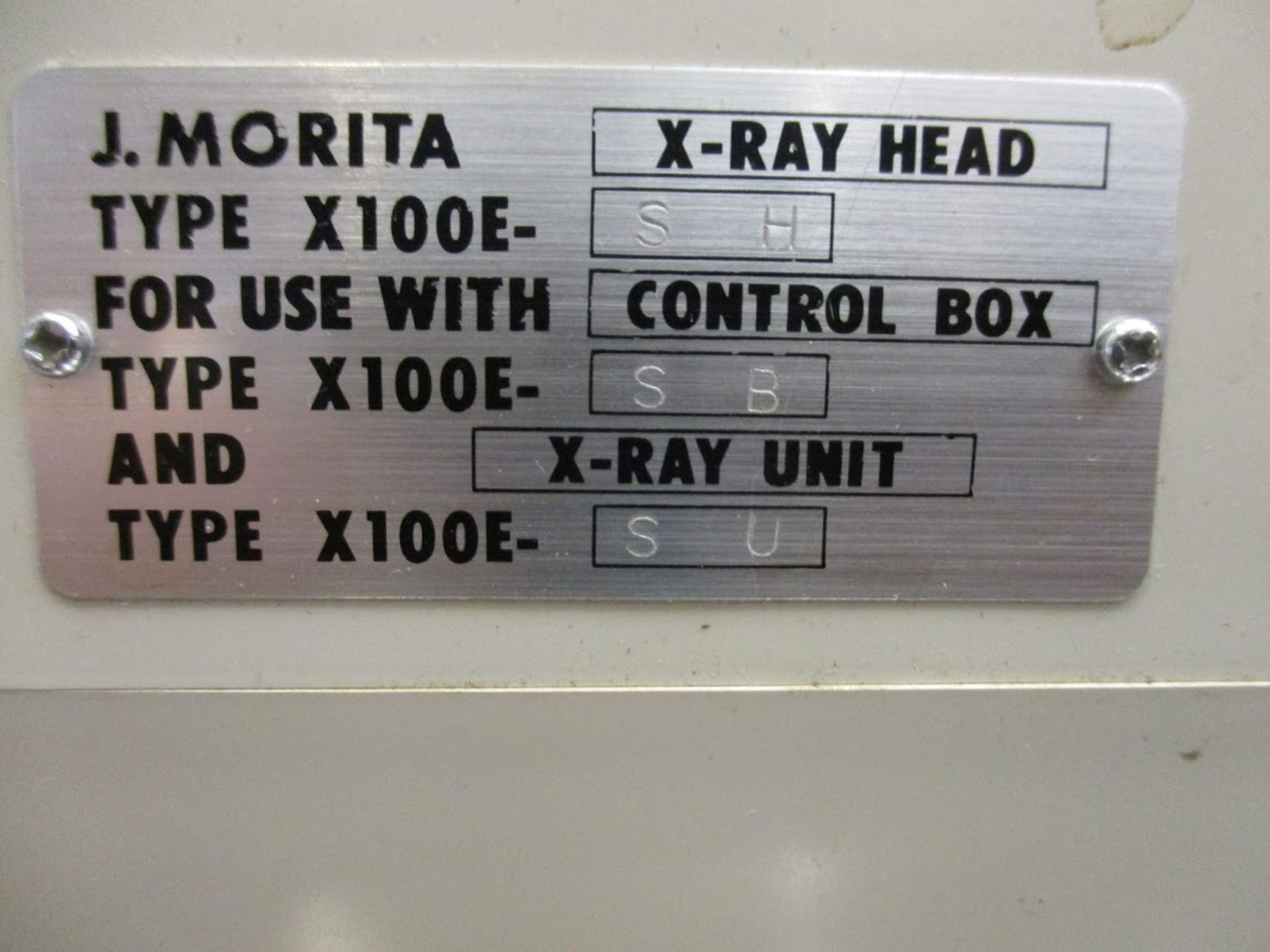 Jay Morita X-Ray Head Type X-100E-SH Ritter Model A4 housing. - Image 4 of 7