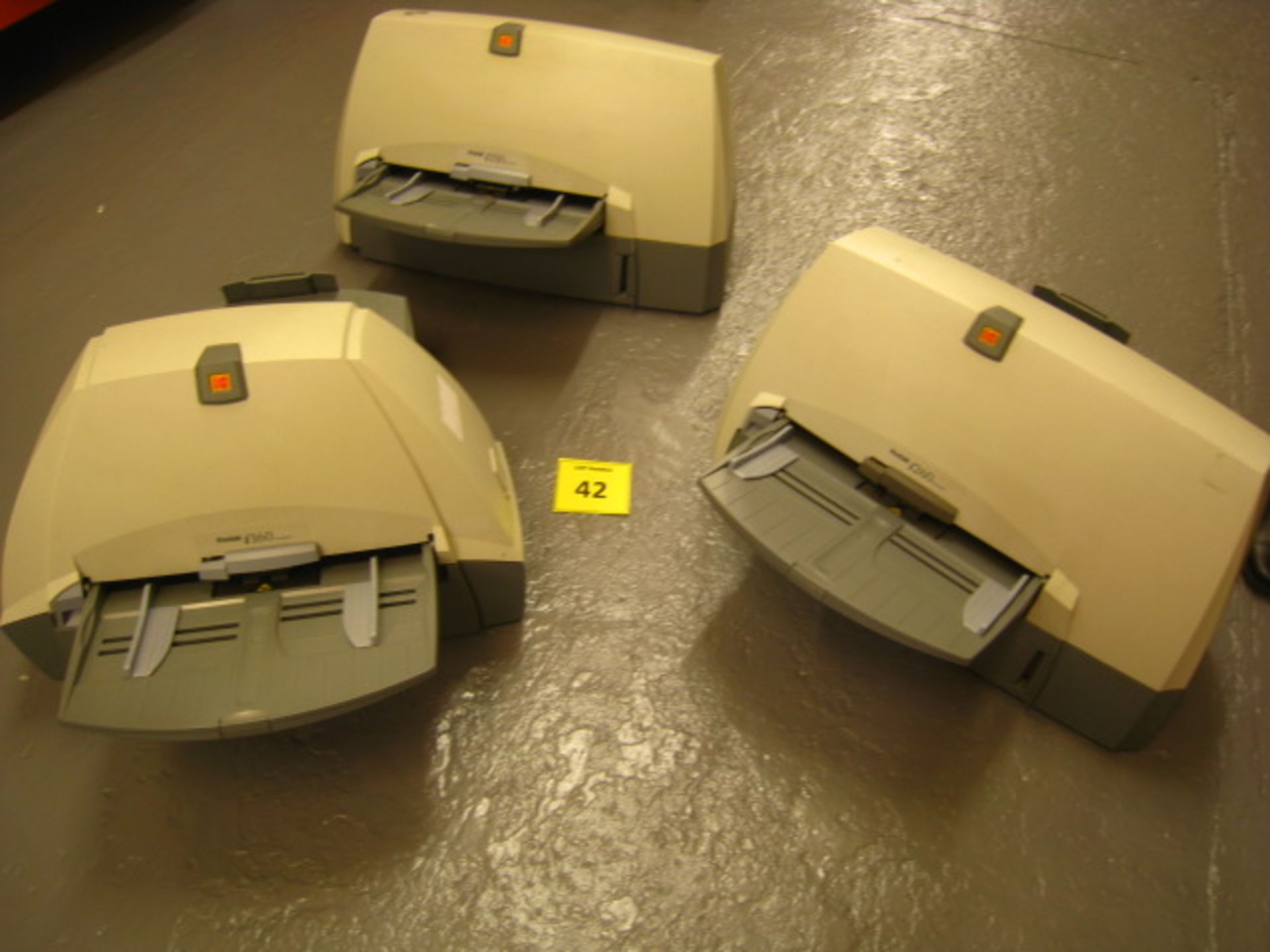 3 KODAK SHEETFEED DOCUMENT SCANNERS 1 x  i160, 1 x I250, 1 x I260.  ALL POWER UP BUT WITHOUT PSUS.