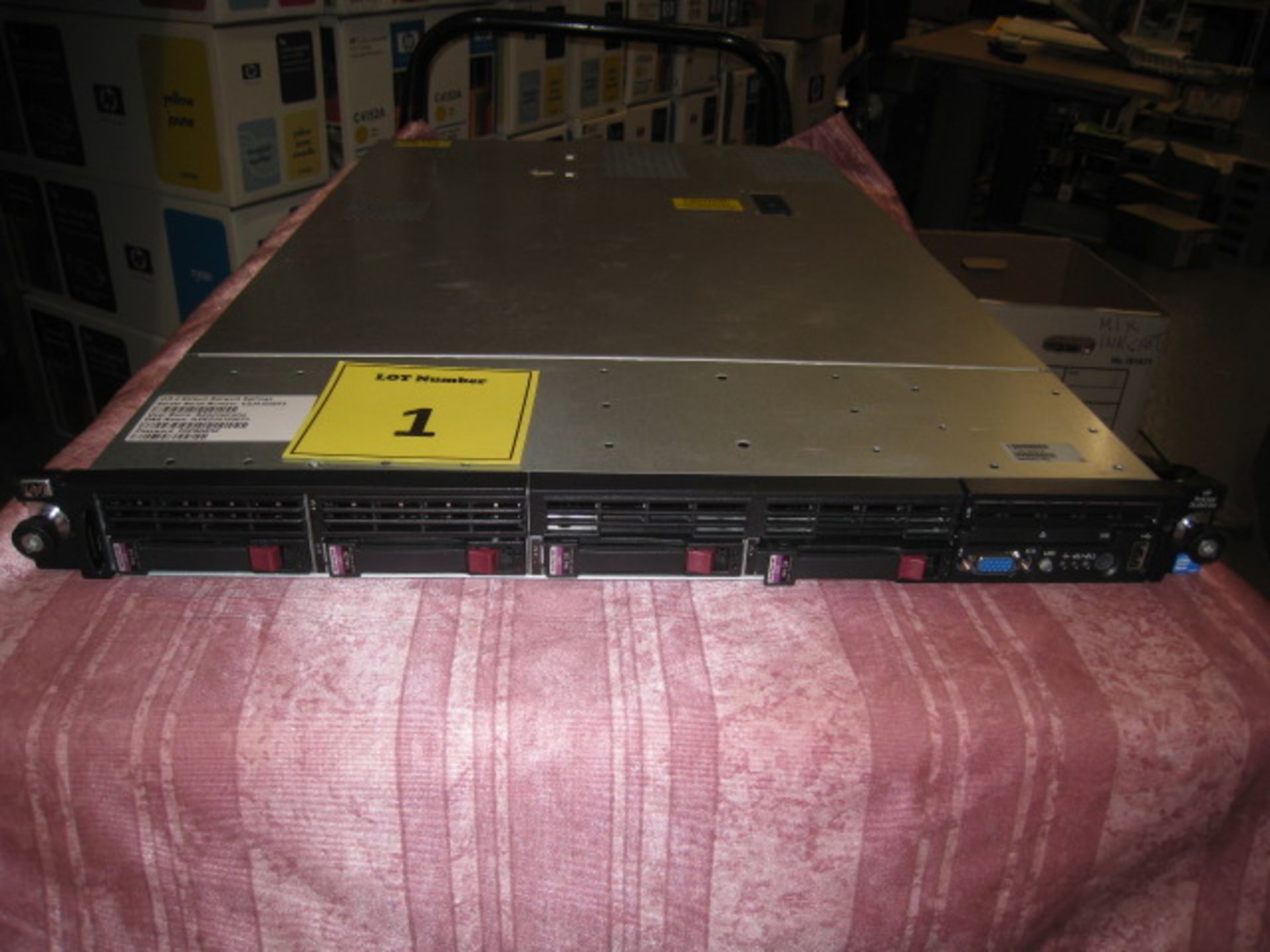 HP PROLIANT DL360 G6 1U RACKMOUNT FILESERVER. 2 X 8 CORE 2.53GHZ PROCESSORS, 6GB RAM, 4 X 146GB 2.5"