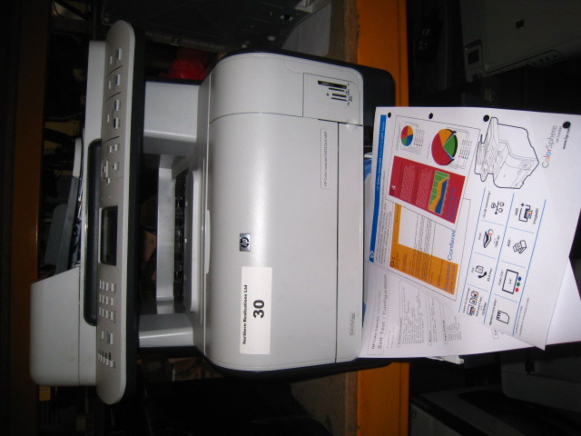 HP COLOUR LASERJET CM1312MFP WITH TEST PRINT - Image 2 of 2