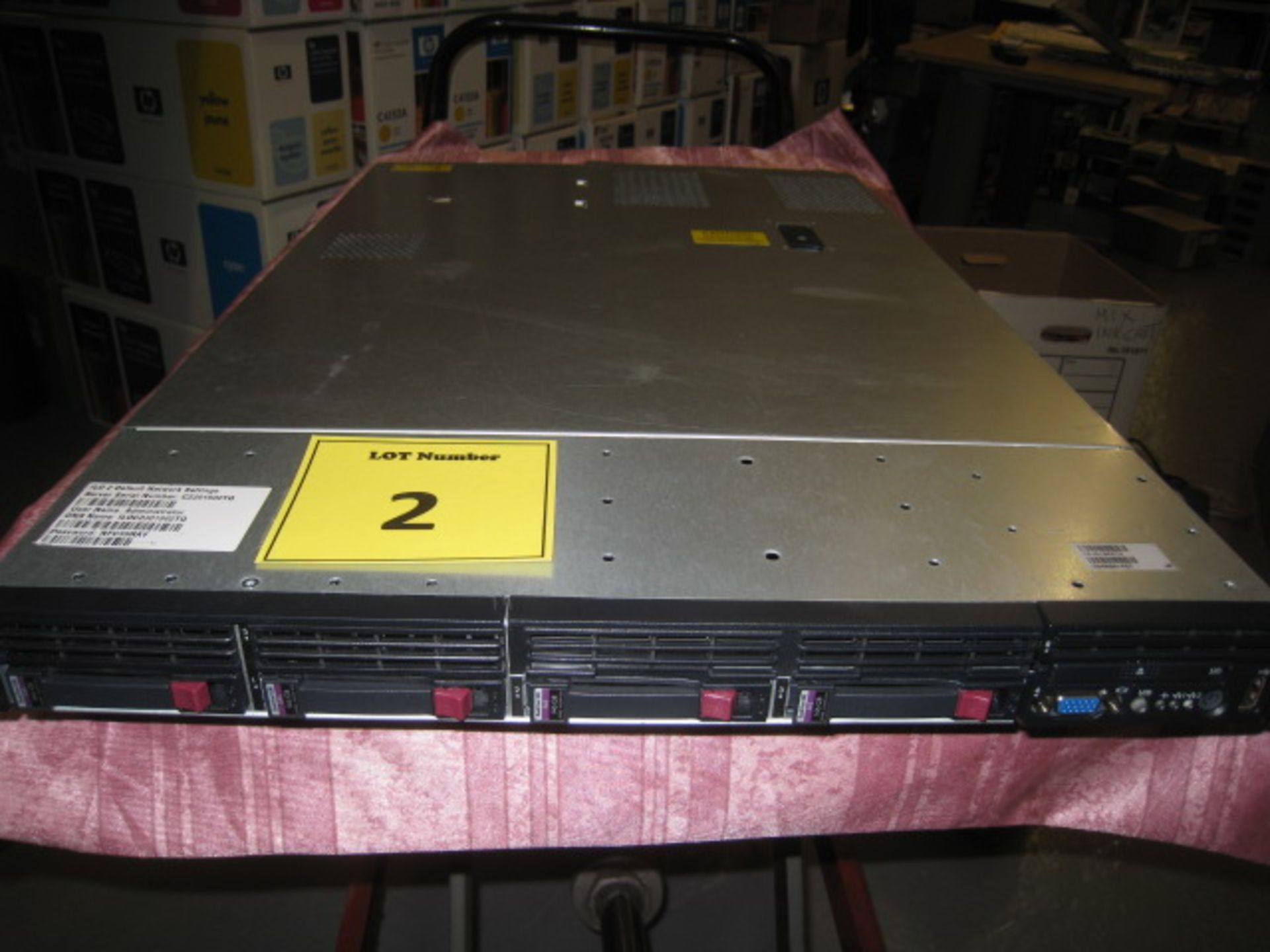 HP PROLIANT DL360 G6 1U RACKMOUNT FILESERVER. 2 X 8 CORE 2.53GHZ PROCESSORS, 6GB RAM, 4 X 146GB 2.5"