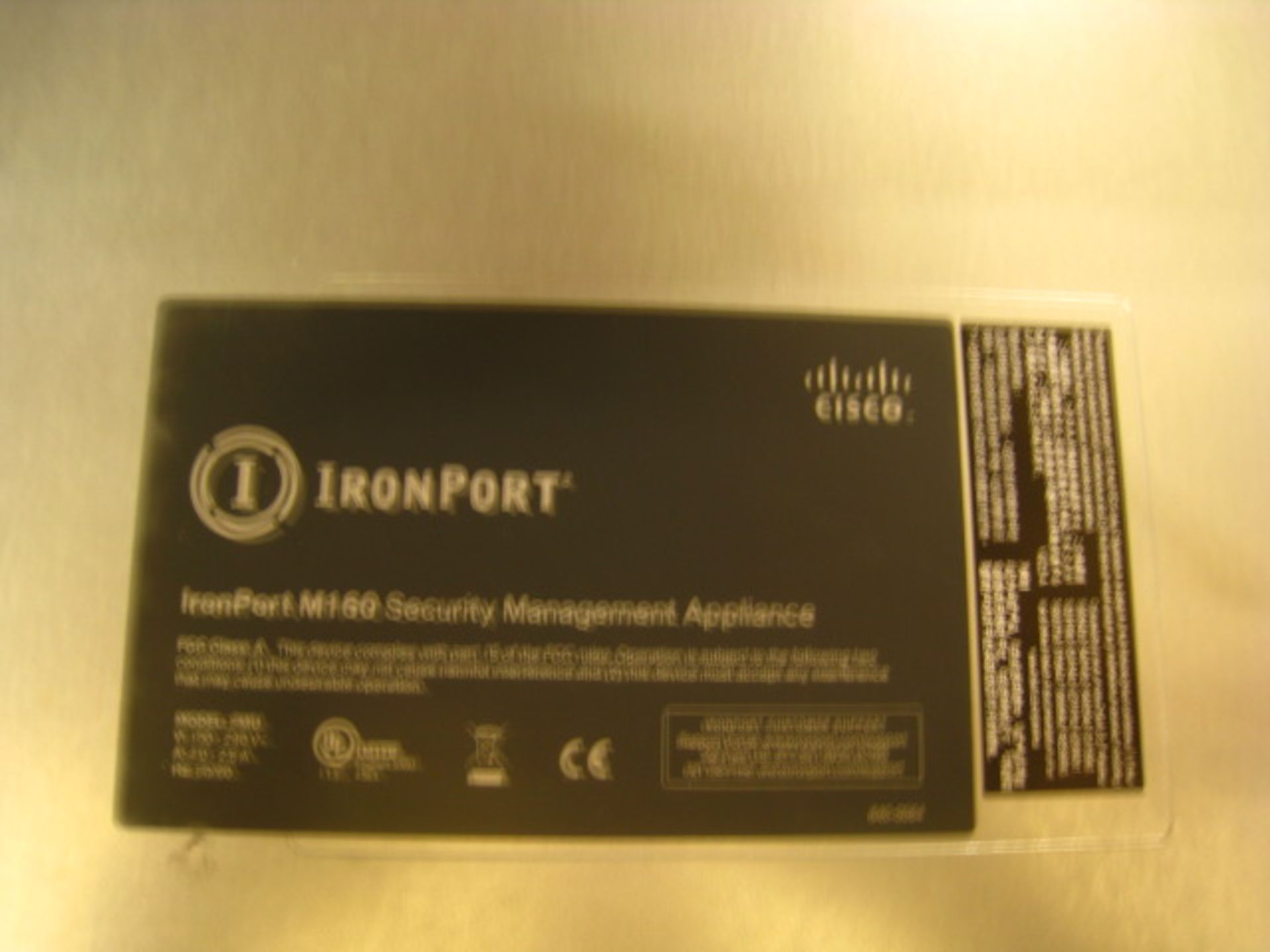 CISCO IRONPORT M160 1U RACKMOUNT SECURITY MANAGEMENT APPLIANCE.. 1 X DUAL CORE 2.4GHZ PROCESSOR. 4GB - Image 2 of 2