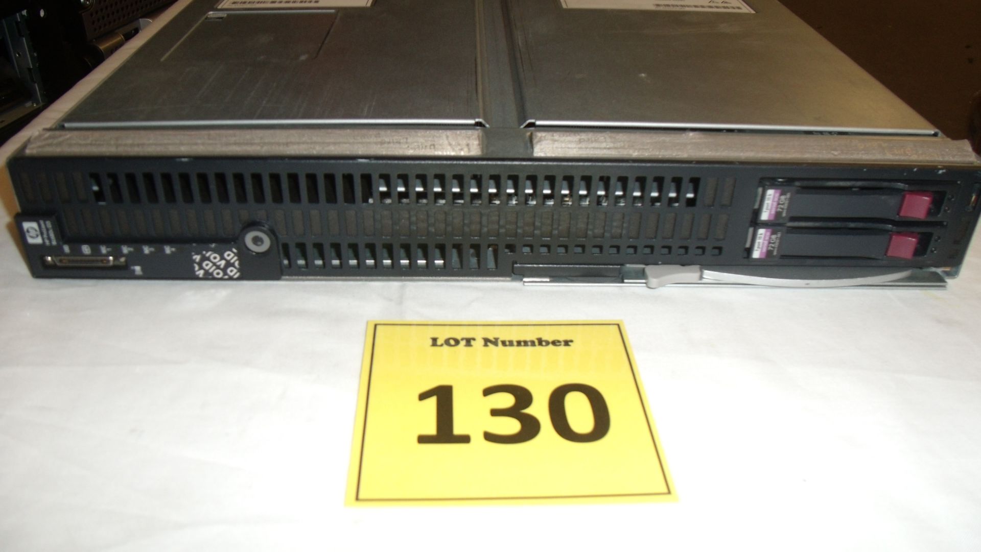 HP PROLIANT BL680C G5 BLADE SERVER. 4 X QUAD CORE 2.4GHZ PROCESSOR (E7340) 72GB RAM, 2 X 72GB SAS