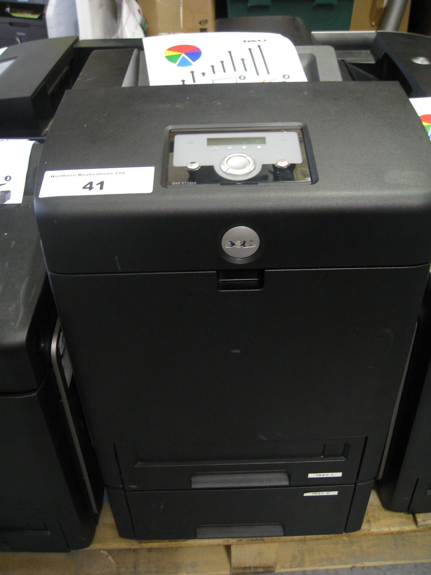 DELL COLOUR LASER PRINTER. MODEL 3110CN. WITH TEST PRINT