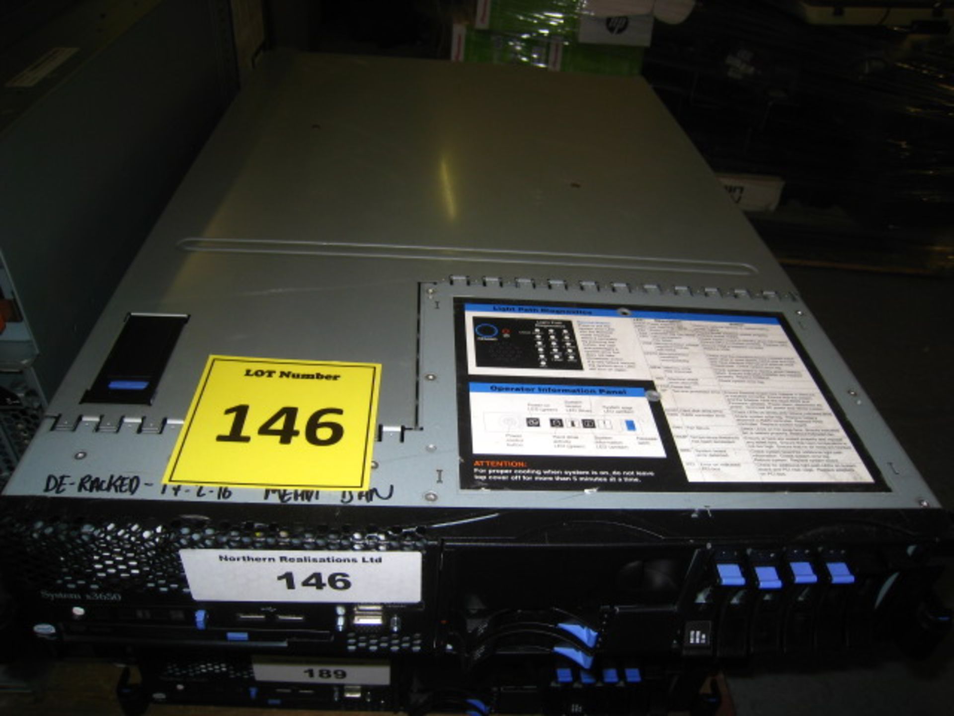 IBM X3650 2U RACKMOUNT FILESERVER . 2 X E5430 QUAD CORE 2.66GHZ PROCESSORS, 6GB RAM, 6 X 73GB SAS