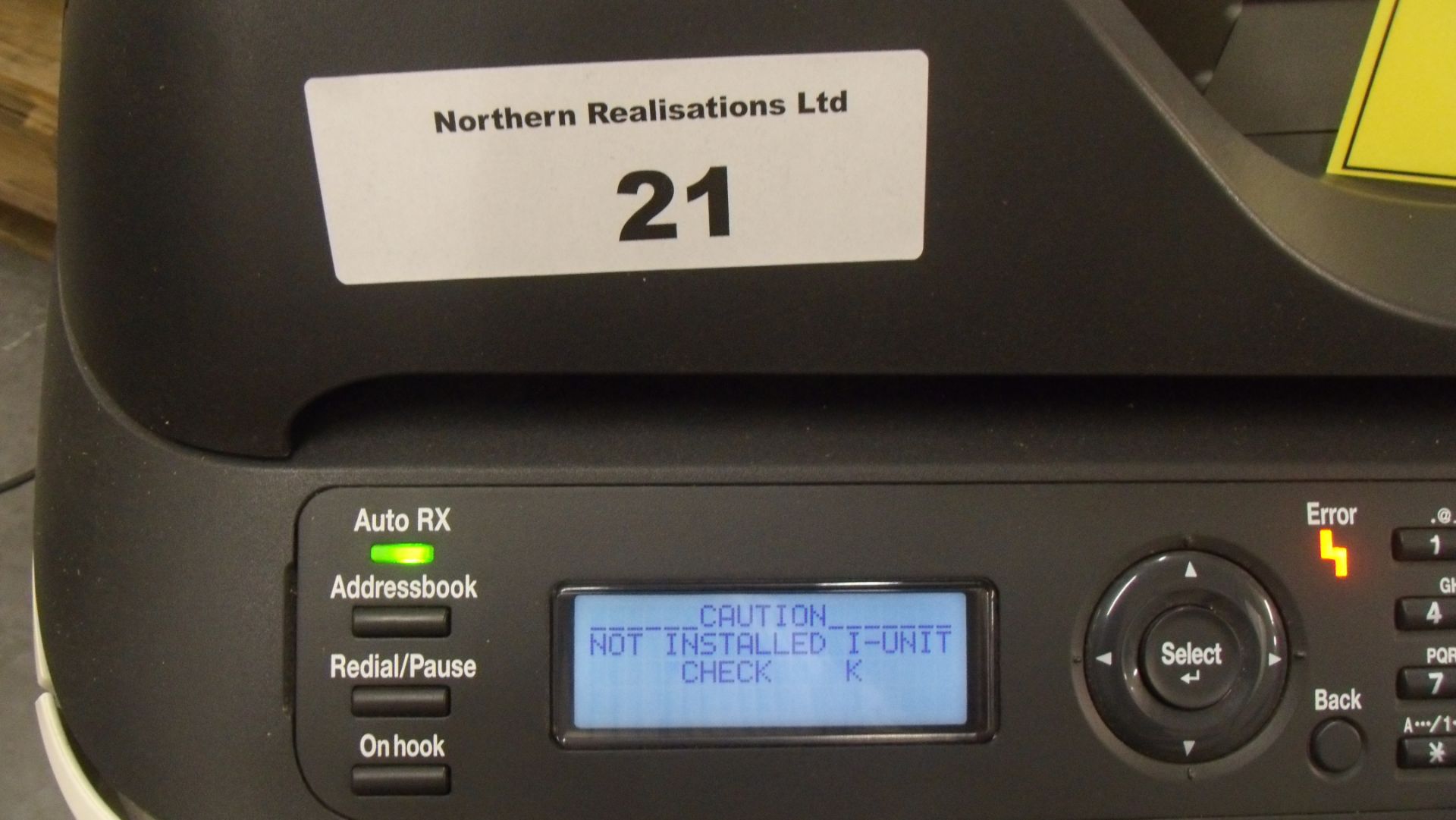 KONICA / MINOLTA BIZHUB C220 PRINTER IN CLEAN COSMETIC CONDITION BUT WITH ERROR MESSAGE SAYING I- - Image 2 of 2