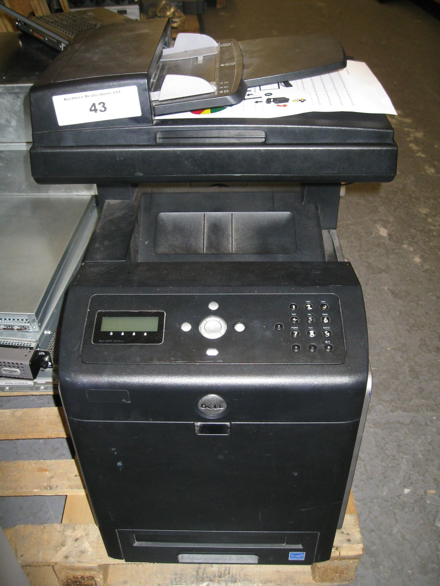 DELL MFP COLOUR LASER PRINTER. MODEL 3115CN. WITH TEST PRINT.