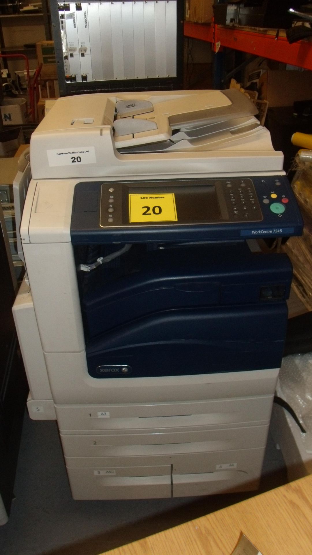 XEROX WORKCENTRE 7545. IN CLEAN COSMETIC CONDITION BUT NOT POWERING UP. FOR SPARES OR REPAIR