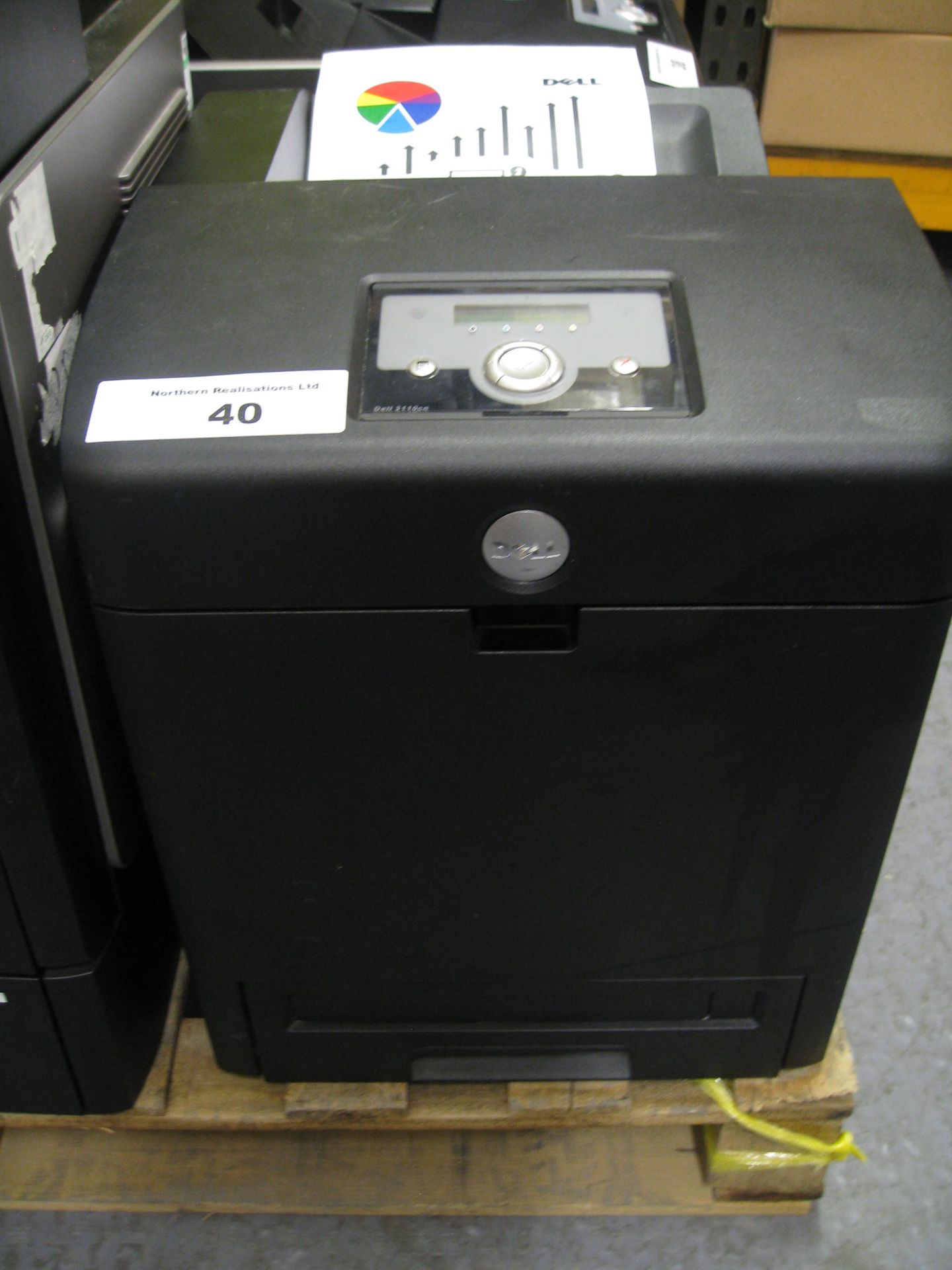 DELL COLOUR LASER PRINTER. MODEL 3110CN. WITH TEST PRINT