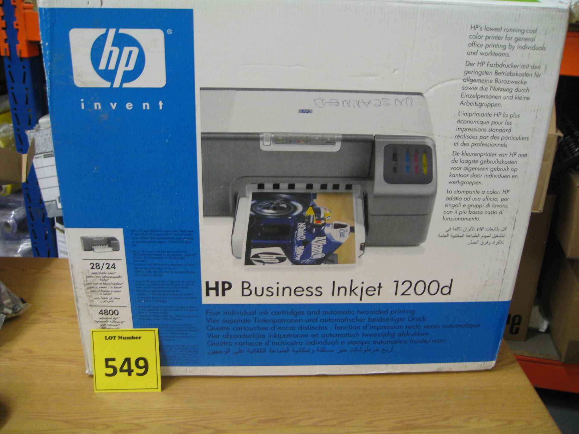 HP BUSINESS INKJET PRINTER. BOXED. UNUSED