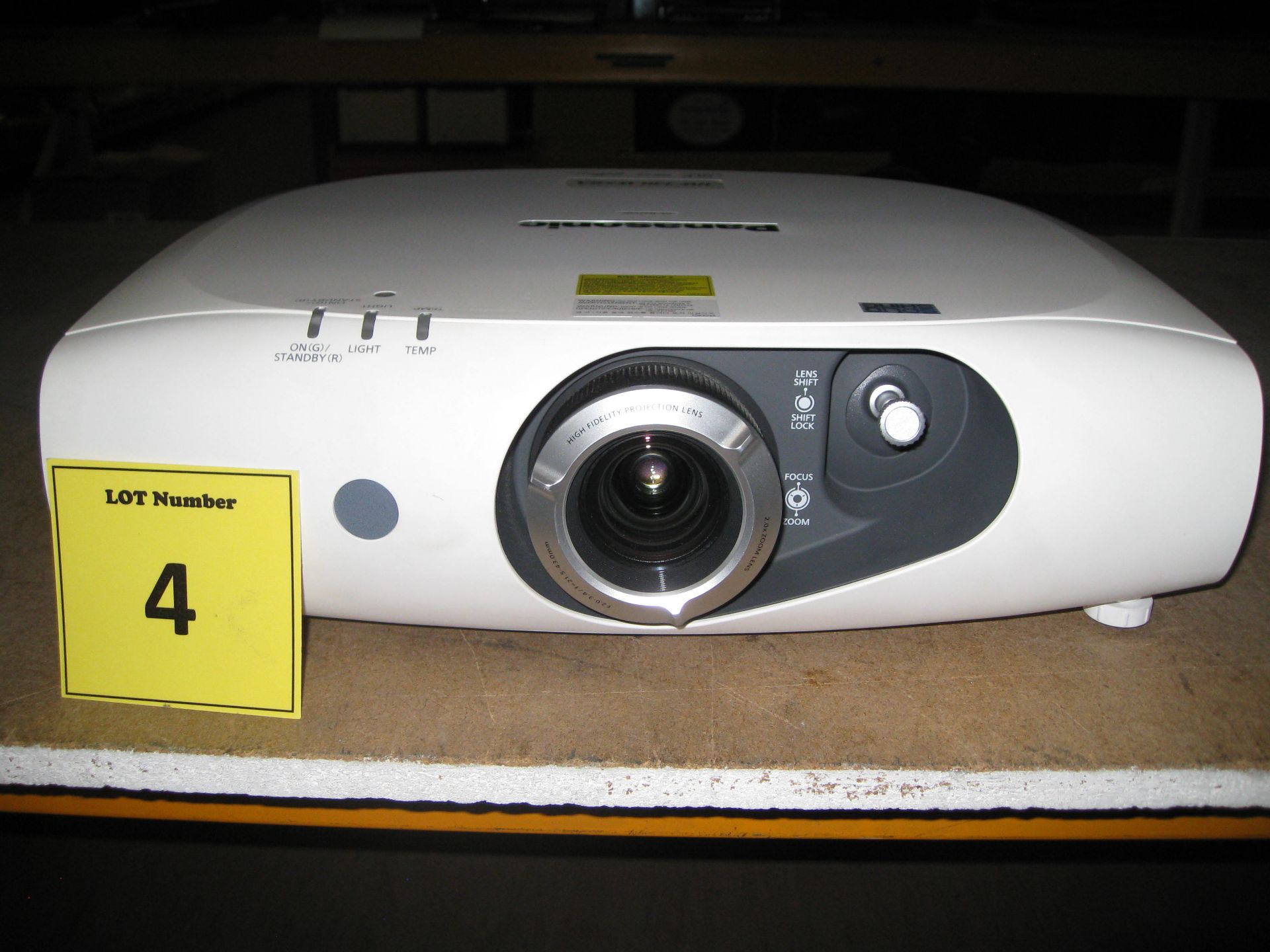 PANASONIC DLP PROJECTOR. MODEL PT-RW330EA. WITH HDMI. RUNTIME 13144
