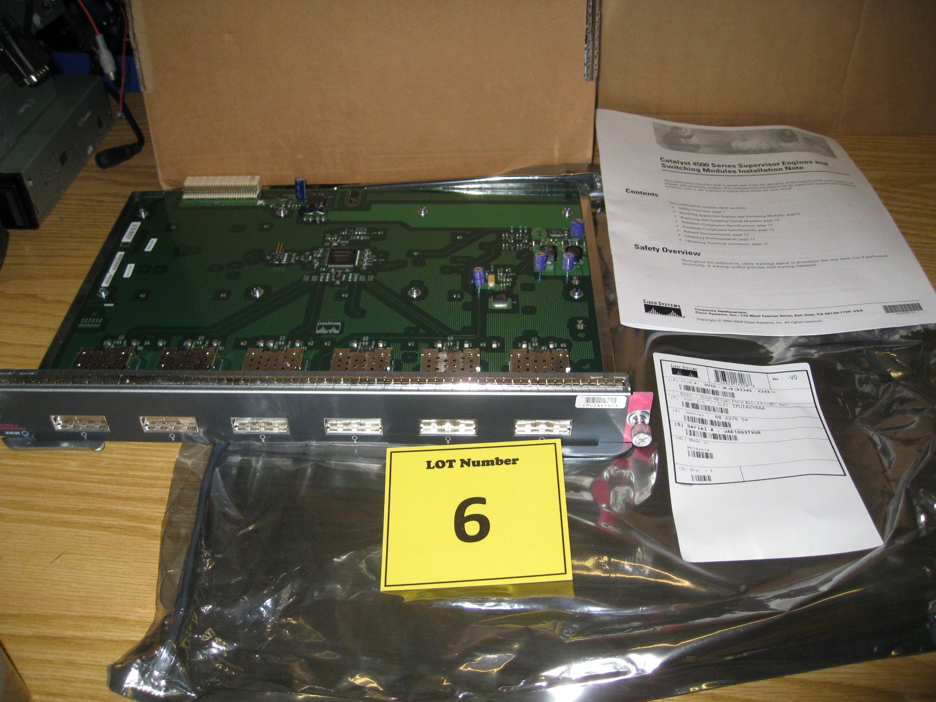 CISCO. WS-X4306-GB 1000 BASE-X SWITCHING MODULE . BOXED.