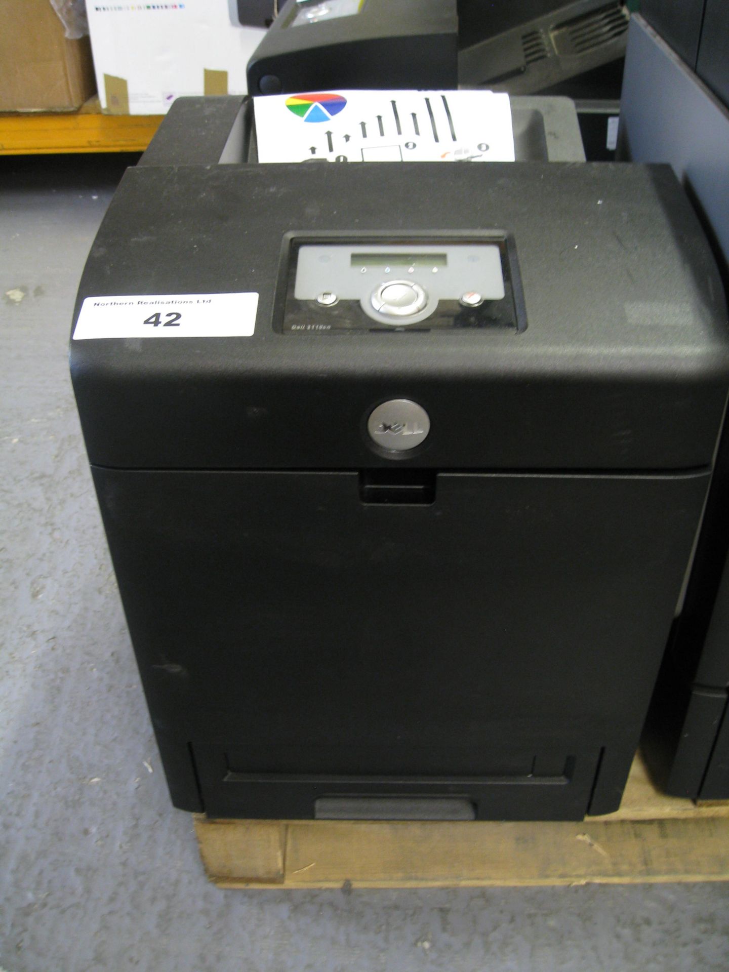 DELL COLOUR LASER PRINTER. MODEL 3110CN. WITH TEST PRINT